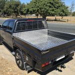 Macs aluminium tray and stainless steel mesh.